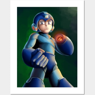 Mega Man Painted T-Shirt Posters and Art